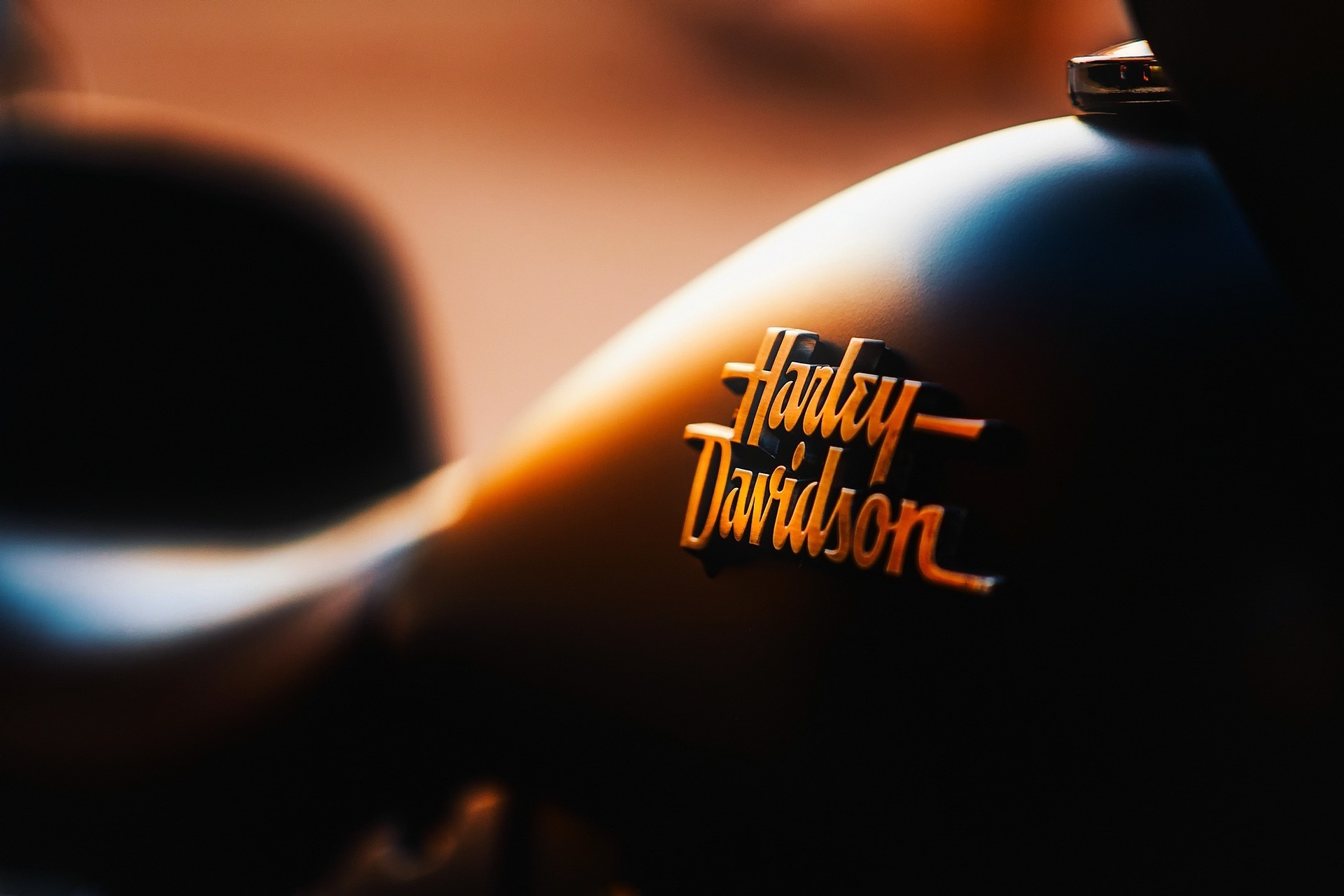 Ressources graphisme : logo Harley Davidson sur une moto